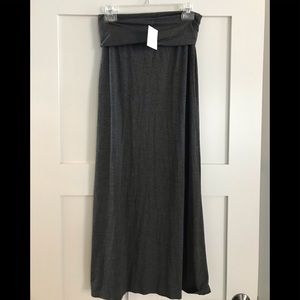 Fold over cotton skirt